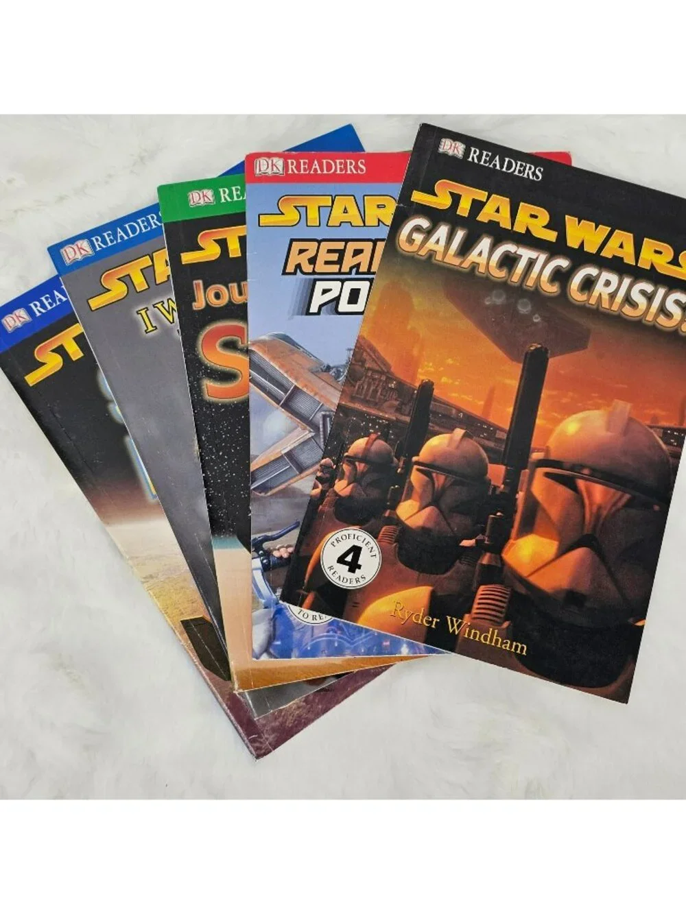 Star Wars DK Readers Books Set Of 5 - Levels 1-4 - Galactic Crisis Ready Set Pod
